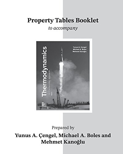 Beispielbild fr Property Tables Booklet for Thermodynamics: An Engineering Approach zum Verkauf von GF Books, Inc.