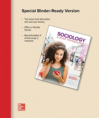 Beispielbild fr Looseleaf for Sociology: A Brief Introduction zum Verkauf von Better World Books
