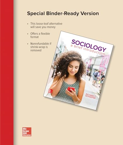 Imagen de archivo de Looseleaf for Sociology: A Brief Introduction a la venta por Better World Books