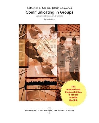 Imagen de archivo de Communicating in Groups: Applications and Skills a la venta por Books Unplugged