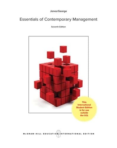 Beispielbild fr Essentials of Contemporary Management (COLLEGE IE OVERRUNS) zum Verkauf von AwesomeBooks