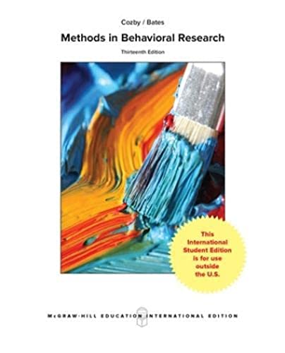 9781260084207: Methods in Behavioral Research