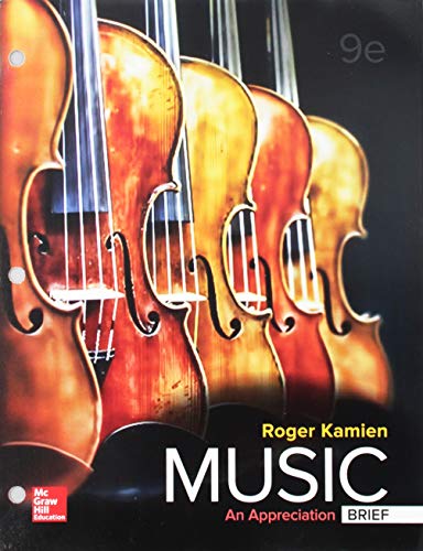 Stock image for LOOSELEAF FOR MUSIC: AN APPRECIATION BRIEF; CONNECT ACCESS CARD for sale by Books Unplugged