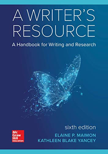 Stock image for WRITER'S RESOURCE 6/E: A HANDBOOK FOR WRITING & RESEARCH for sale by StainesBookHub