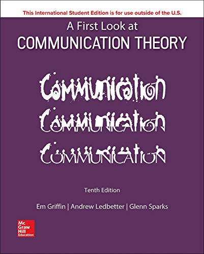 Beispielbild fr A First Look at Communication Theory 10th Edition zum Verkauf von Greenway