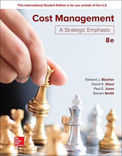 Imagen de archivo de Cost Management: A Strategic Emphasis a la venta por BookHolders