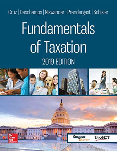 Stock image for Fundamentals of Taxation 2019 Edition for sale by GF Books, Inc.