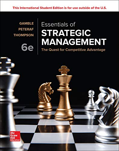 Stock image for Essentials of Strategic Management: The Quest for Competitive Advantage for sale by Alfie's Awesome Books
