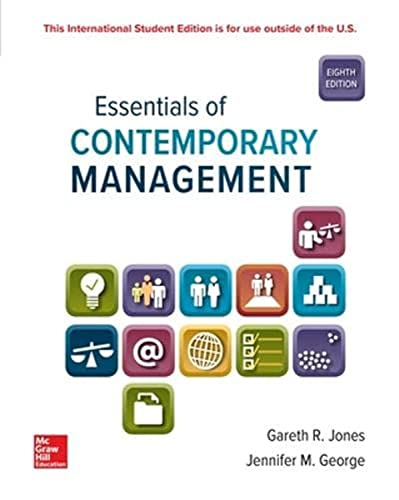 Beispielbild fr ISE Essentials of Contemporary Management zum Verkauf von AwesomeBooks