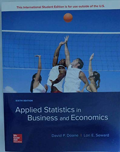 Stock image for Applied Statistics Business Economics for sale by GF Books, Inc.