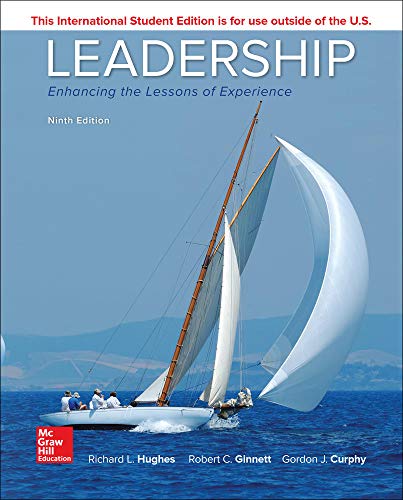 Imagen de archivo de Leadership: Enhancing the Lessons of Experience 9th Edition, International Student Edition a la venta por GoodwillNI