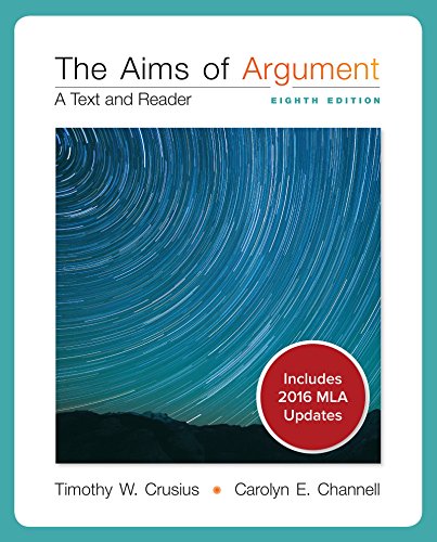 Stock image for Aims of Argument MLA 2016 UPDATE for sale by HPB-Red