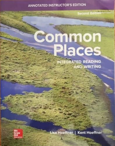 Beispielbild fr Common Places 2nd Edition Annotated Instructor's Edition zum Verkauf von The Sun Also Rises