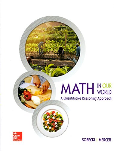 Stock image for Math In Our World: A Quantitative Reasoning Approach for sale by GoldBooks