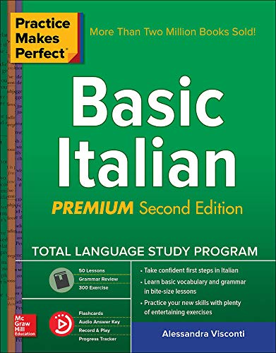 Imagen de archivo de Practice Makes Perfect: Basic Italian, Premium Second Edition a la venta por Goodwill of Colorado