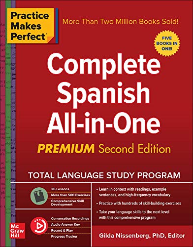 Stock image for Practice Makes Perfect: Complete Spanish All-in-One, Premium Second Edition for sale by HPB-Red