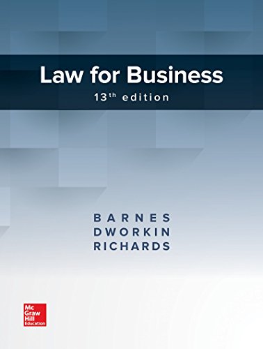 Beispielbild fr Loose Leaf for Law for Business zum Verkauf von GoldenWavesOfBooks