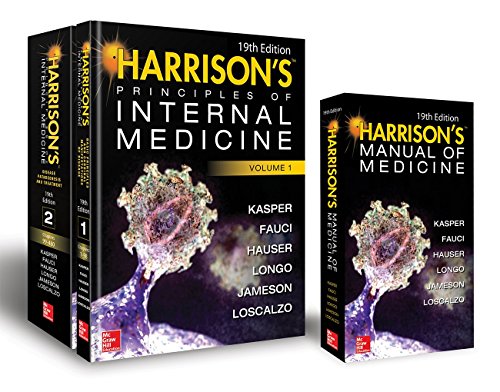 Stock image for Harrison's Principles of Internal Medicine 19th Edition and Harrison's Manual of Medicine 19th Edition VAL PAK for sale by Books Unplugged