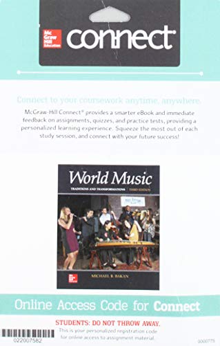 Stock image for Connect Access Card for World Music: Traditions and Transformations for sale by GF Books, Inc.