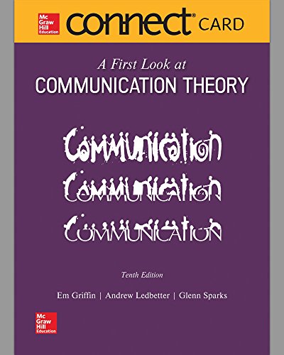 Beispielbild fr Connect Access Card for A First Look at Communication Theory zum Verkauf von BooksRun