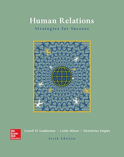 Stock image for LOOSELEAF FOR HUMAN RELATIONS for sale by Blue Vase Books