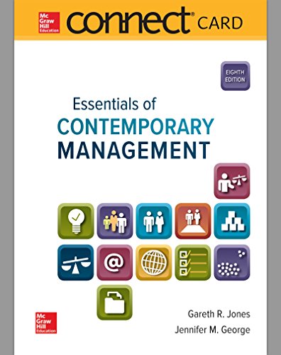 Imagen de archivo de Connect 1-Semester Access Card for Essentials of Contemporary Management a la venta por Facetextbooks