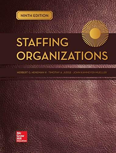 Imagen de archivo de Staffing Organizations a la venta por Revaluation Books
