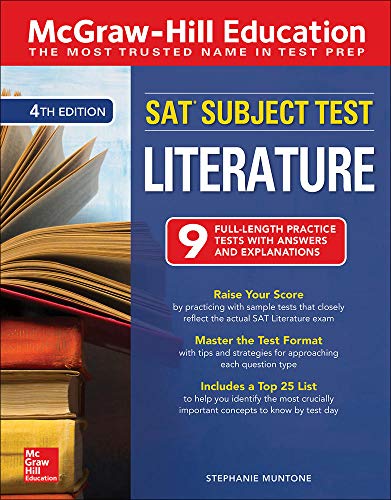 Imagen de archivo de McGraw-Hill Education SAT Subject Test Literature, Fourth Edition (Mcgraw-Hills SAT Subject Test Literature) a la venta por BooksRun