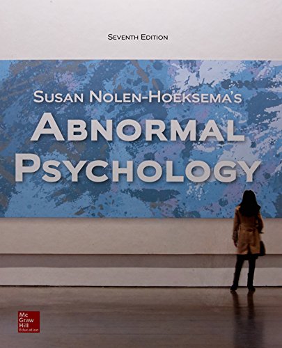 Beispielbild fr Abnormal Psychology 7E (Bound) zum Verkauf von BooksRun