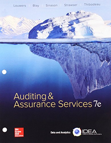 Imagen de archivo de GEN COMBO LOOSELEAF AUDITING &amp; ASSURANCE SERVICES; CONNECT ACCESS CARD a la venta por TextbookRush