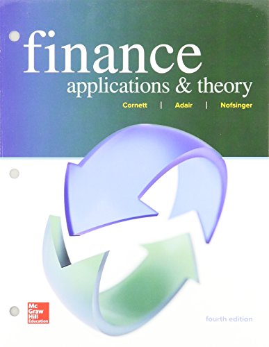 Stock image for GEN COMBO LOOSELEAF FINANCE: APPLICATIONS AND THEORY; CONNECT ACCESS CARD for sale by Textbooks_Source