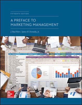 Stock image for A Preface to Marketing Management for sale by BooksRun