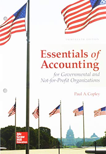 Stock image for Loose Leaf for Essentials of Accounting for Govenmental and Not-for-Profit Organizations for sale by Better World Books