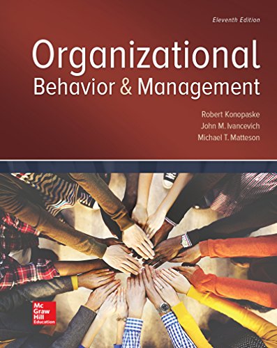 Imagen de archivo de Loose Leaf for Organizational Behavior and Management a la venta por GoldenWavesOfBooks