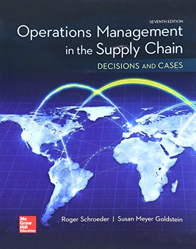 Stock image for Loose Leaf for Operations Management in the Supply Chain: Decisions and Cases 7e for sale by HPB-Red