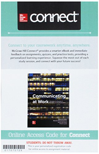 Stock image for Connect Access Card for Communicating at Work for sale by BooksRun