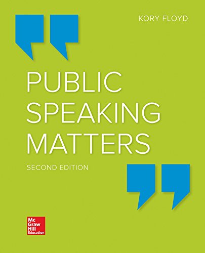Imagen de archivo de LooseLeaf for Public Speaking Matters a la venta por CampusBear