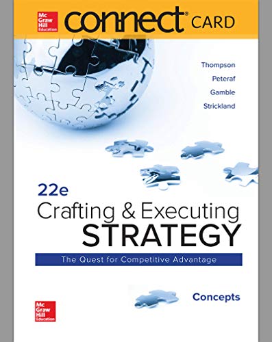 Stock image for Connect Access Card for Crafting & Executing Strategy: Concepts for sale by Textbooks_Source