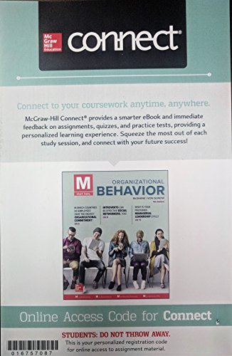 Stock image for Connect 1 Semester Acess Card for M: Organizational Behavior for sale by A Team Books