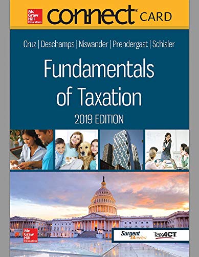 Stock image for Fundamentals of Taxation 2019 Edition Connect Access Card for sale by A Team Books