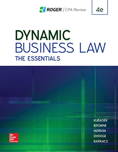 Stock image for Loose Leaf for Dynamic Business Law: The Essentials (NEW!!) for sale by BookHolders