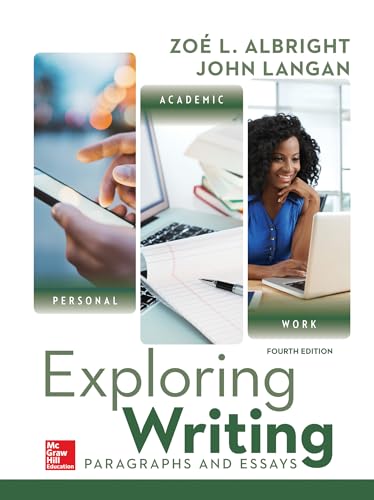 Imagen de archivo de Loose Leaf for Exploring Writing: Paragraphs and Essays a la venta por Indiana Book Company