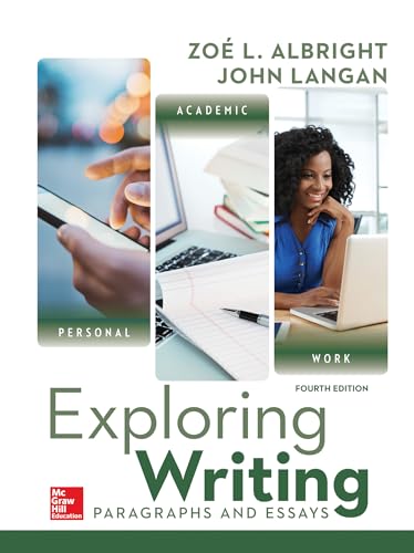 9781260164558: Loose Leaf for Exploring Writing: Paragraphs and Essays