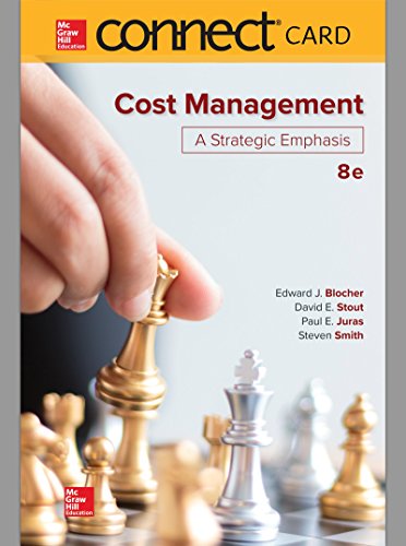 Stock image for Connect Access Card for Cost Management: A Strategic Emphasis for sale by A Team Books