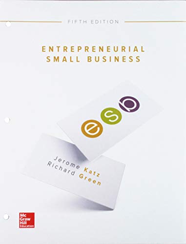 Stock image for ENTREPRENEURIAL SMALL BUSINESS 5th bundled with CONNECT ACCESS CARD for sale by Harveston College Textbooks