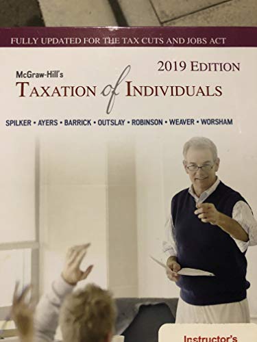 Stock image for Mcgraw-Hills Taxation Individuals 2019 Ed for sale by Better World Books: West