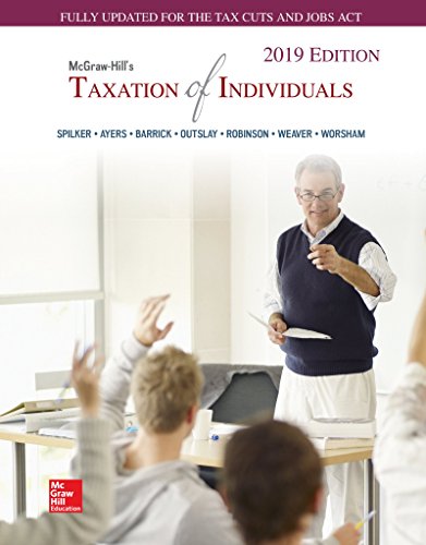 Stock image for Loose Leaf for McGraw-Hill's Taxation of Individuals 2019 Edition for sale by BooksRun