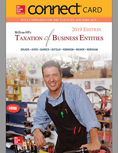 Stock image for Connect Access Card for McGraw-Hill's Taxation of Business Entities 2019 Edition for sale by Bulrushed Books