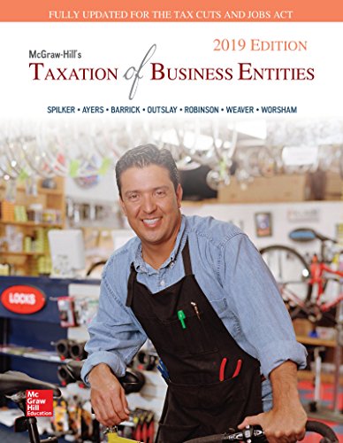 Imagen de archivo de Loose Leaf for McGraw-Hill's Taxation of Business Entities 2019 Edition a la venta por HPB-Red