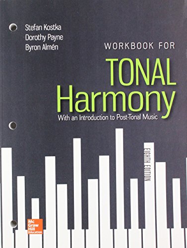 Imagen de archivo de Workbook for Tonal Harmony with Connect Access Card a la venta por SGS Trading Inc